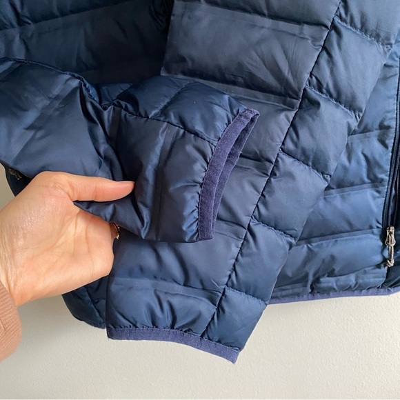 COLUMBIA Duck Down Navy Blue Full Zip Puffer Jacket Size L - Picture 5 of 11